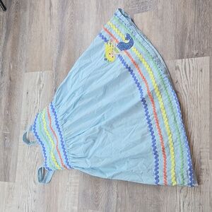 Gymboree 8 Mermaid Magic girls summer sun dress light blue Cotton Applique